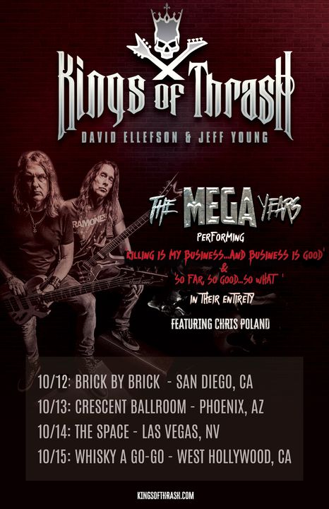 Тур бывших участников Megadeth: David Ellefson, Jeff Young и Chris Poland