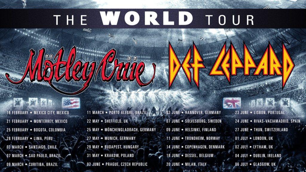 Motley Crue и Def Leppard объявили совместный мировой тур в 2023 году