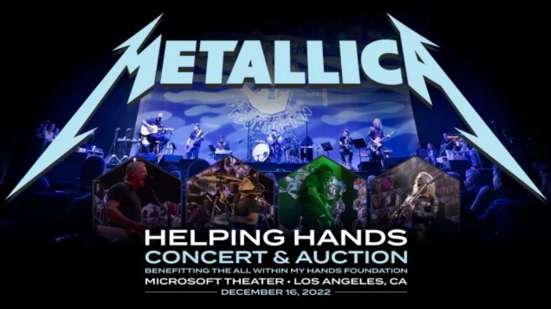 Metallica концерт 16 декабря 2022 года - Helping Hands Concert & Auction