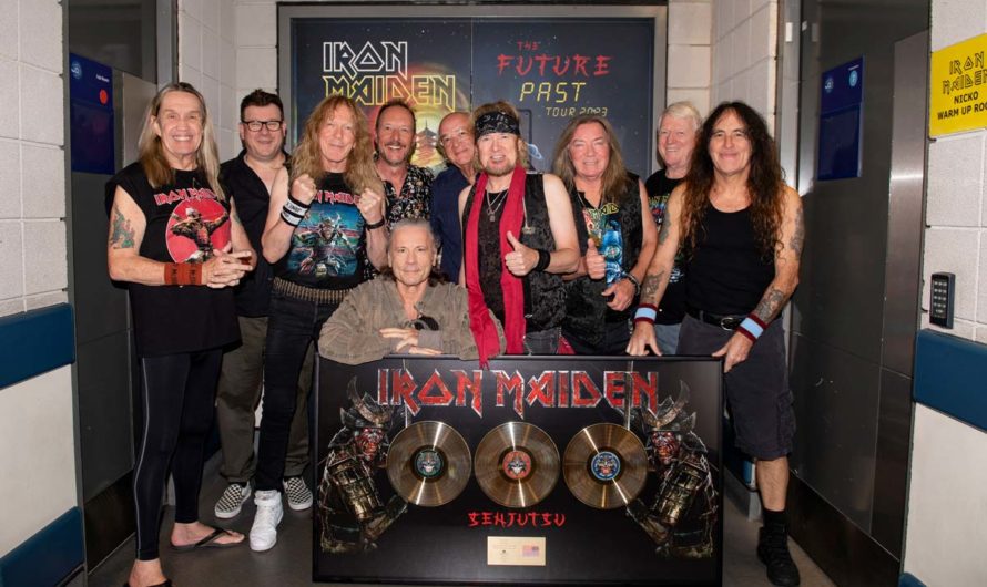 Iron Maiden получили золотой диск за продажи альбома “Senjutsu” в Великобритании