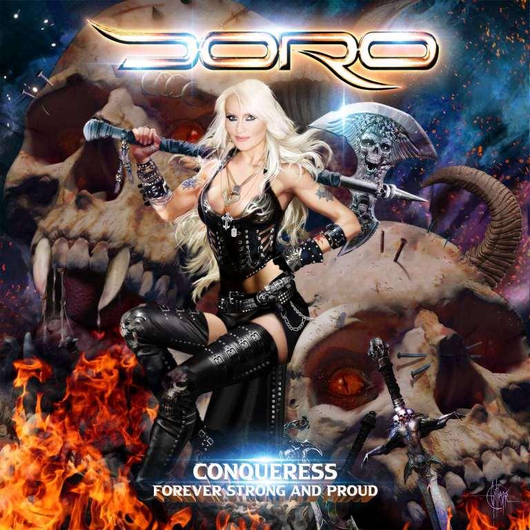 DORO новый альбом Conqueress - Forever Strong and Proud 2023 года, два дуэта с ROB HALFORD