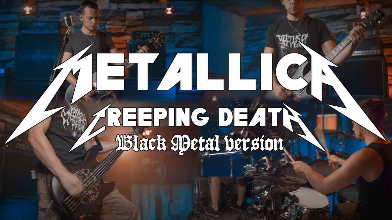 Смотрим и слушаем блэк-метал кавер на классику Metallica "Creeping Death" от Lykanthrop