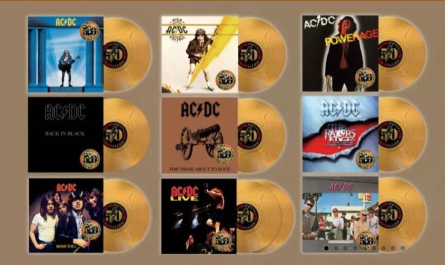 AC/DC анонсировали лимитированное издание своих альбомов “50” на виниле золотого цвета